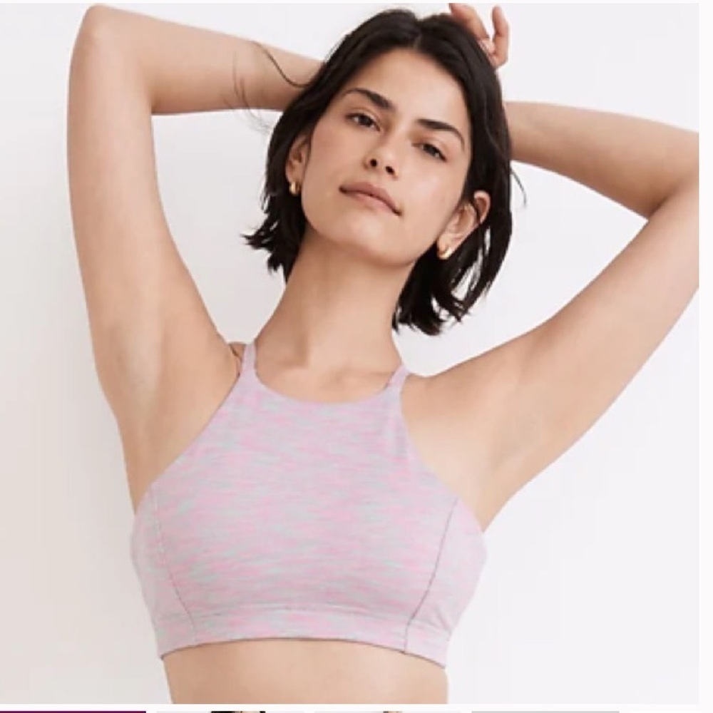 NWT Outdoor Voices Watermelon Sugar Flow Strappy Bra